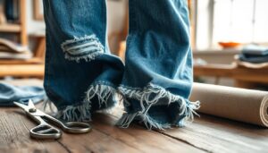 jak postrzepic jeansy aby wygladaly oryginalnie