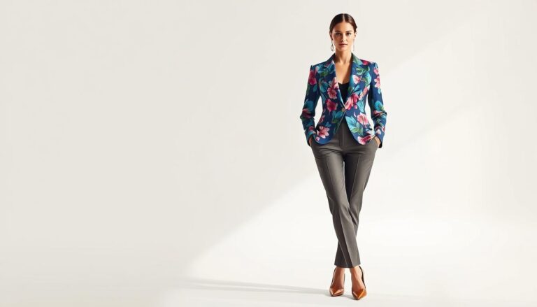 marynarka w kwiaty stylizacje